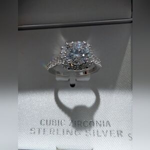Sterling Silver Cubic Zirconia Ring